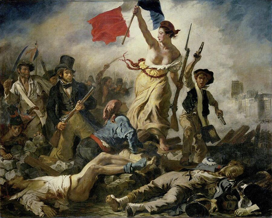 Eugène Delacroix, "Liberty Leading the People," 1830