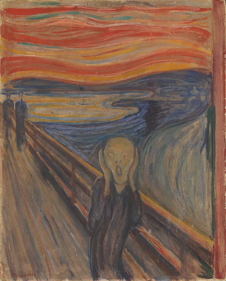 Edvard Munch, "The Scream," 1893 (the National Gallery, Oslo)