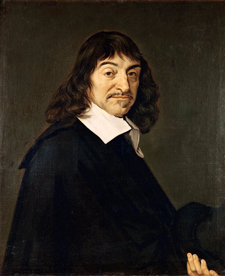 Frans Hals, portrait of René Descartes (1649), the Louvre — reason becomes the master of the modern age