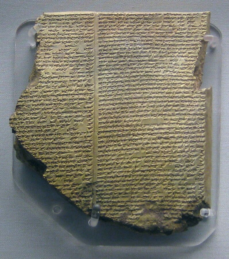 "The Flood Tablet" (Tablet XI of the "Epic of Gilgamesh"), 7th cent. BC, the British Museum