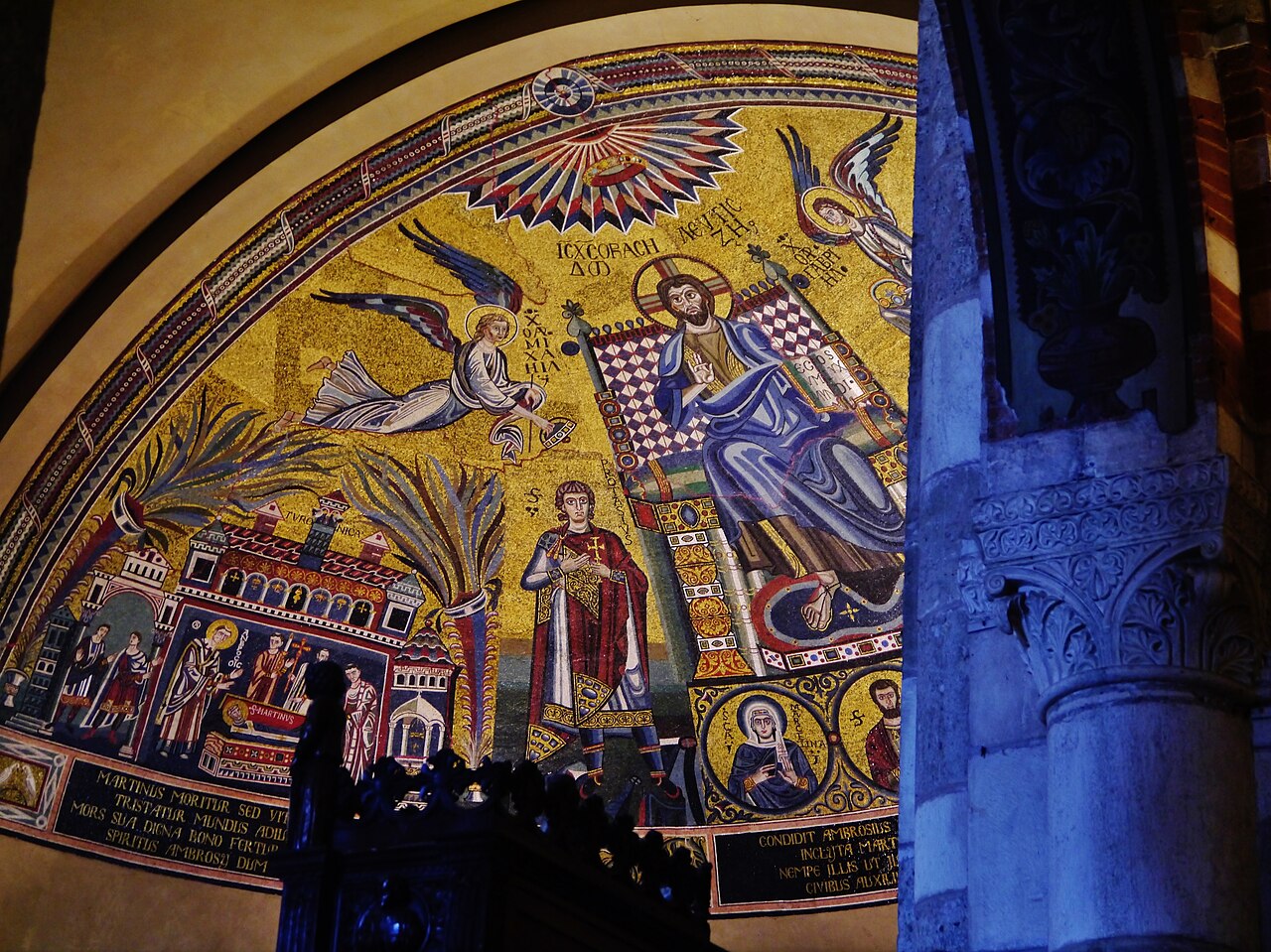 Mosaic of the choir of the Basilica of Sant'Ambrogio, Milan — at the sources of Latin liturgical chant